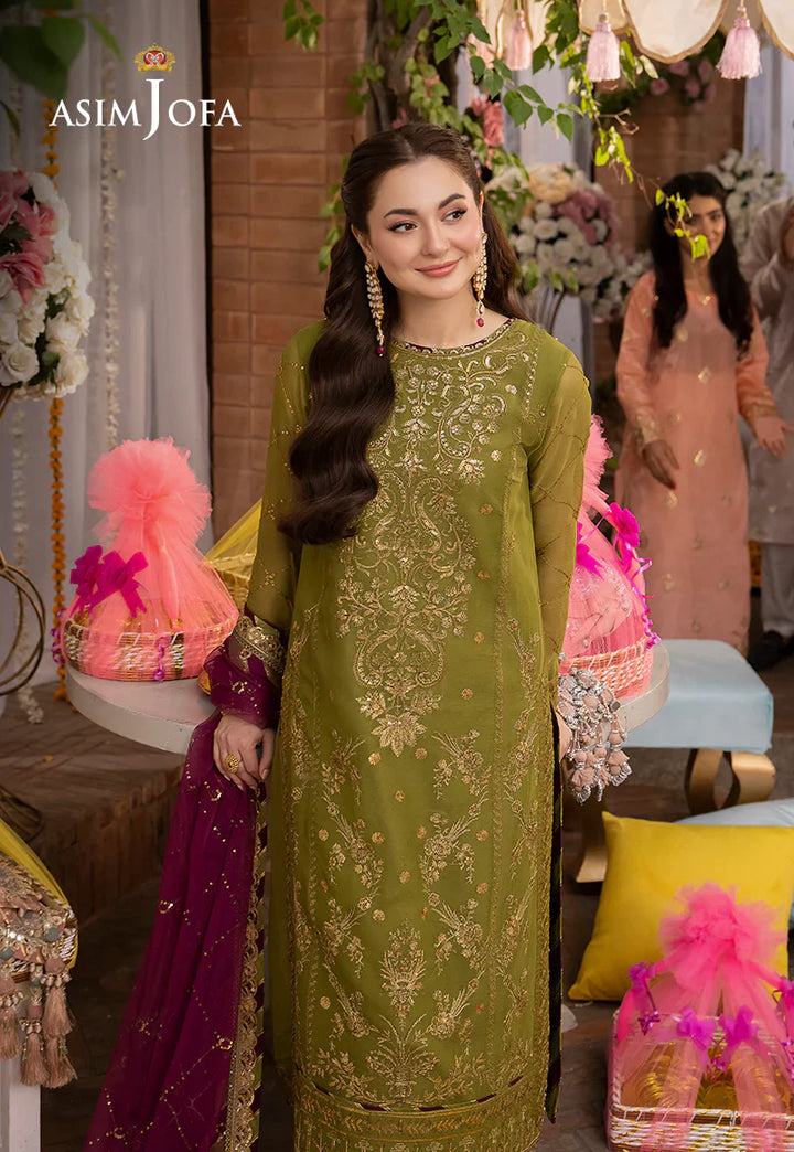 Lawn 3PC Embroidered With Chiffon Embroidered Dupatta- 243