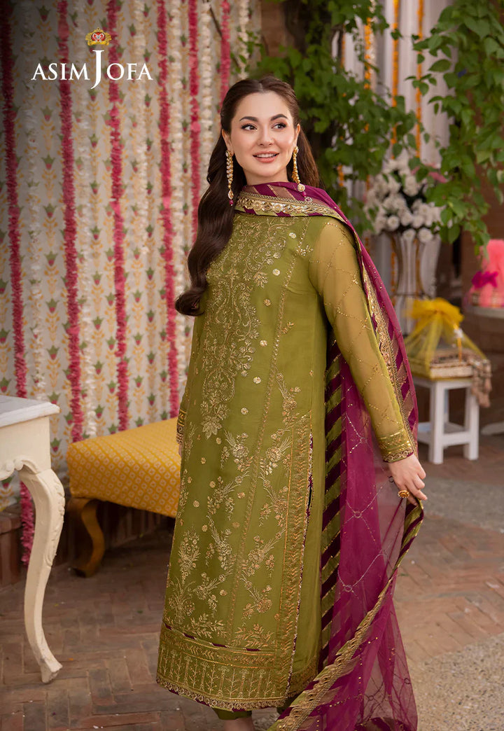 Lawn 3PC Embroidered With Chiffon Embroidered Dupatta- 243