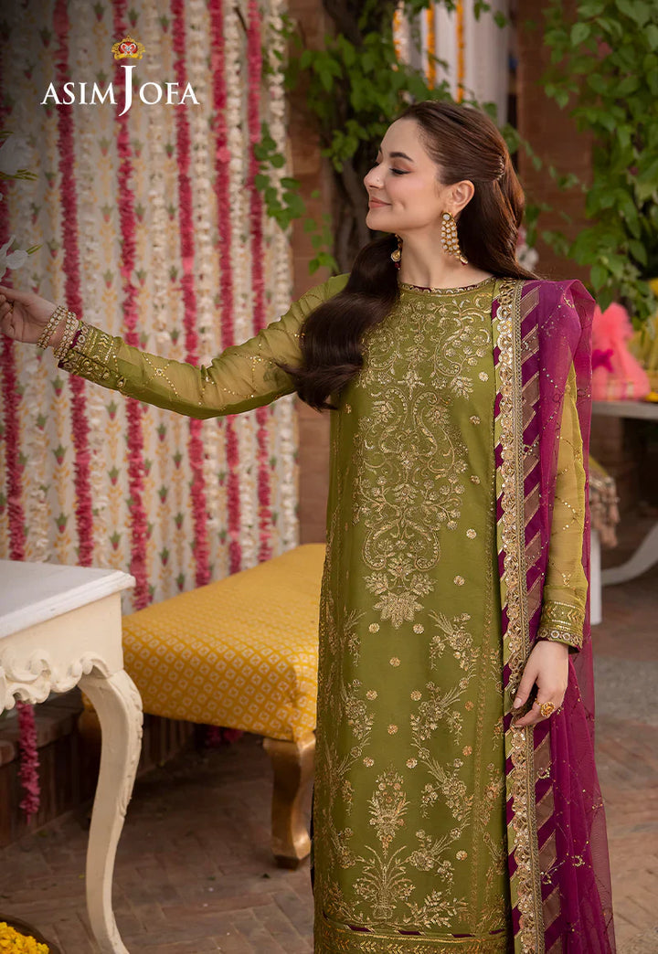 Lawn 3PC Embroidered With Chiffon Embroidered Dupatta- 243