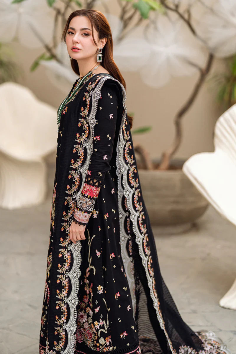3Pc Embroidered Lawn Shirt with Embroidered Chiffon Dupatta QL 2655