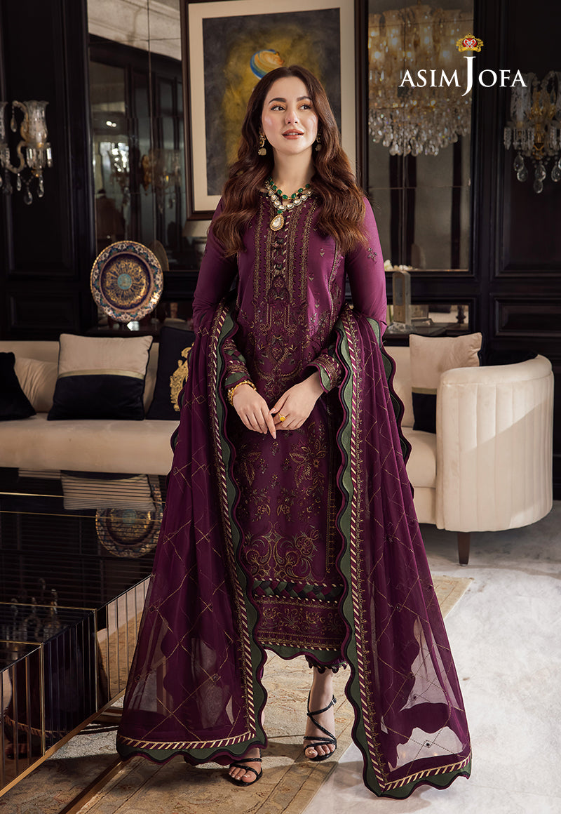 LAWN 3PC Embroidered With Chiffon Embroidered Dupatta 668