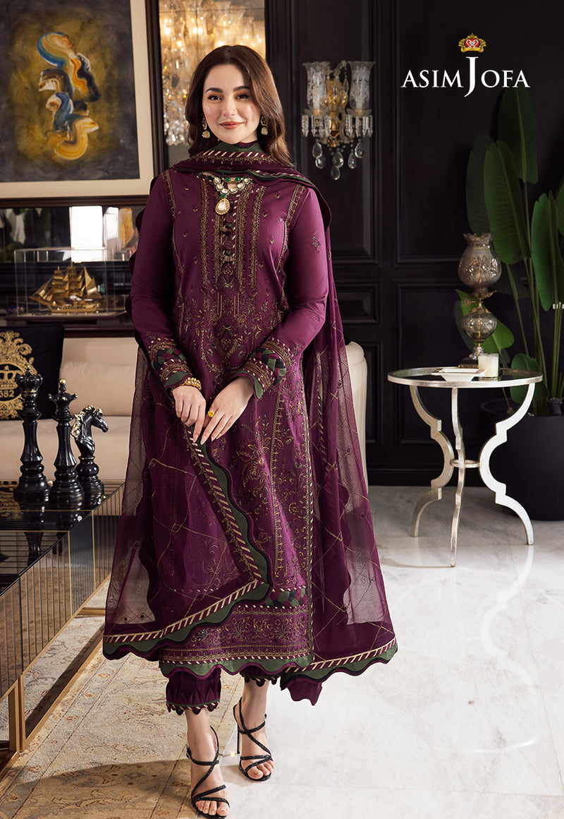 Dhanak 3PC Embroidered With Dhanak Embroidered Dupatta V668