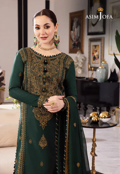 Lawn 3PC Embroidered With Chiffon Embroidered Dupatta 244