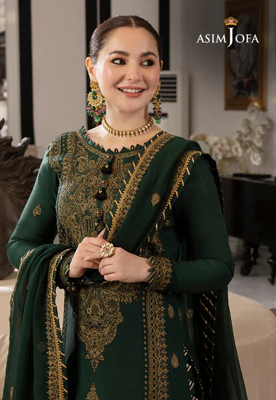 Lawn 3PC Embroidered With Chiffon Embroidered Dupatta 244